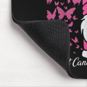 Ein Überlebender rosa Ribbon Brustkrebs Bewusstsei Mousepad (Ecke)
