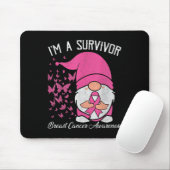 Ein Überlebender rosa Ribbon Brustkrebs Bewusstsei Mousepad (Mit Mouse)