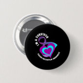 Ein Überlebender unterstützt das Bewusstsein für S Button (Vorne & Hinten)
