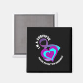 Ein Überlebender unterstützt das Bewusstsein für S Magnet (Vorderseite/Rückseite)