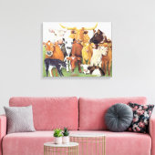 Ein überraschender Fremder Leinwanddruck (Insitu (Wohnzimmer))