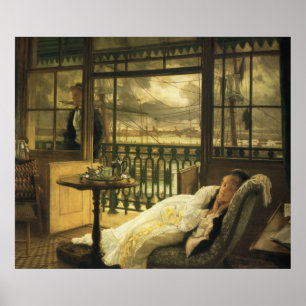 Ein überschreitener Sturm, durch James Tissot Poster