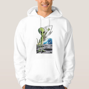 Ein UFO entführt eine Kuh Hoodie