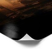 Ein UFO im Stil von Leonardo da Vinci Poster (Ecke)