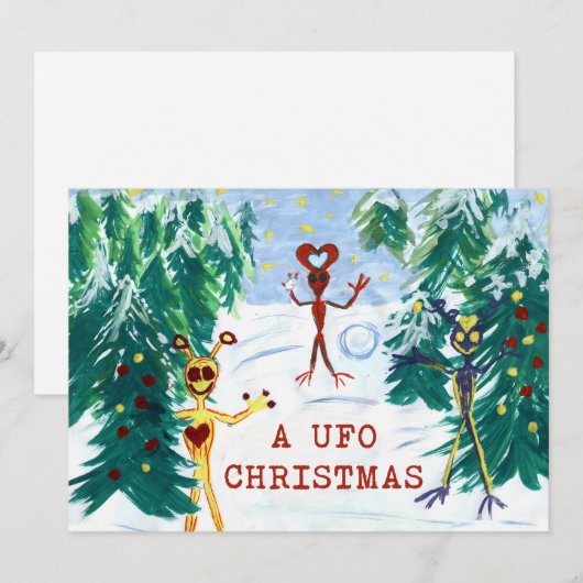EIN UFO Weihnachten (Vorne/Hinten)