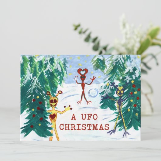 EIN UFO Weihnachten (Stehend Vorderseite)