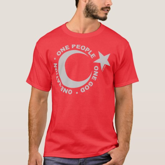 Ein Ummah Star & Crescent T-Shirt (Vorderseite)