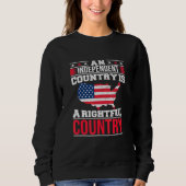 Ein unabhängiges Land ist ein richtiger US-Champio Sweatshirt (Vorderseite)