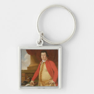 Ein unbekannter Mann, c.1764-69 (Öl auf Leinwand) Schlüsselanhänger