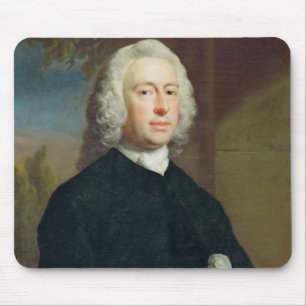 Ein unbekannter Mann in Schwarzem, 1735 (Öl auf Mousepad