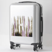 Ein unberührter See inmitten schneebedeckter Berge Aufkleber (Koffer)