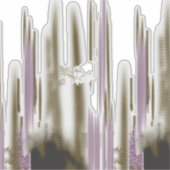 Ein unberührter See inmitten schneebedeckter Berge Aufkleber (Vorderseite)