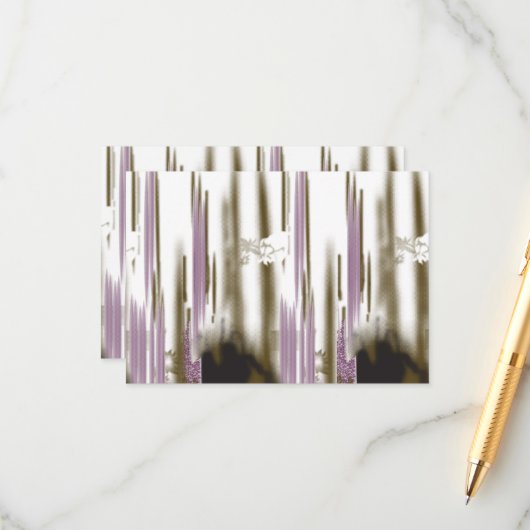 Ein unberührter See inmitten schneebedeckter Berge Begleitkarte (Vorderseite/Rückseite Beispiel)