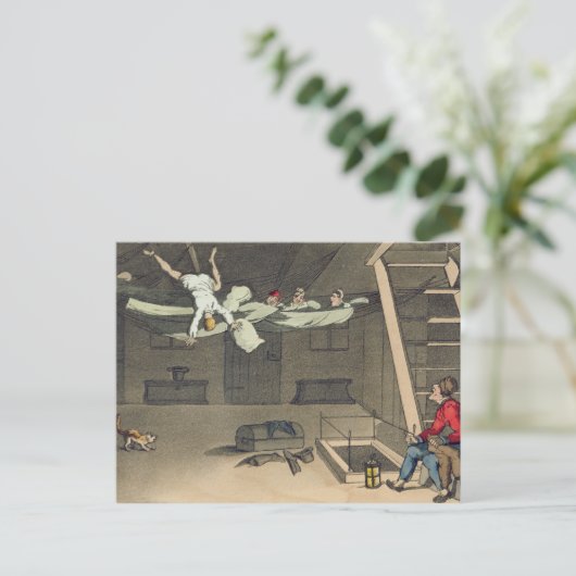 Ein - und wieder aus dem Teller von "The Advent Postkarte (Stehend Vorderseite)