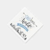 Ein unermüdliches Wild Adventure Paper Napkins Boy Serviette (Ecke)