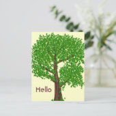Ein ungerade Baum Postkarte (Stehend Vorderseite)