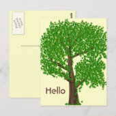 Ein ungerade Baum Postkarte (Vorne/Hinten)