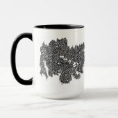 Ein Ungetüm, das einen Greif kämpft Tasse (Links)