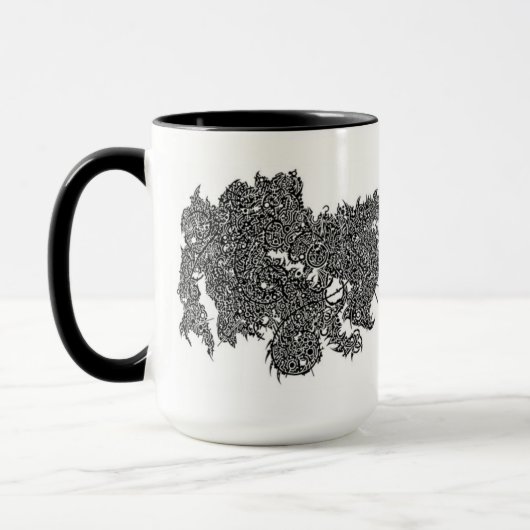 Ein Ungetüm, das einen Greif kämpft Tasse (Links)