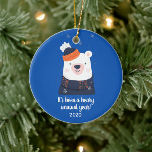 Ein ungewöhnliches Jahr der Bear, Sonnenschein 20 Keramik Ornament