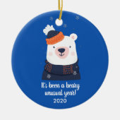 Ein ungewöhnliches Jahr der Biene, Sonnenbär 2020  Keramik Ornament (Vorne)