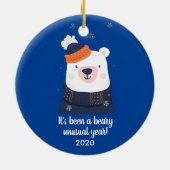 Ein ungewöhnliches Jahr der Biene, Sonnenbär 2020  Keramik Ornament (Hinten)