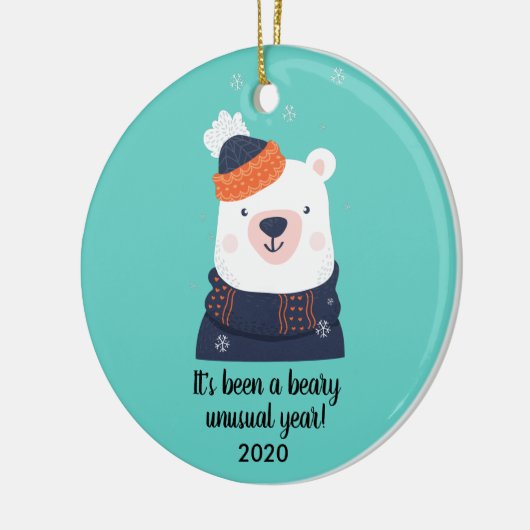 Ein ungewöhnliches Jahr der Biene, Sonnenbär 2020 Keramik Ornament (Links)