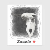 Ein ungleicher Winkel Aufkleber (Blatt)