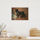 Ein unheimlich schwarzer Mops von John Emms Poster (Küche)