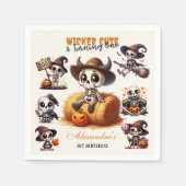 Ein unheimlich seltsamer Western Halloween erste G Serviette (Vorderseite)