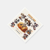 Ein unheimlich seltsamer Western Halloween erste G Serviette (Ecke)