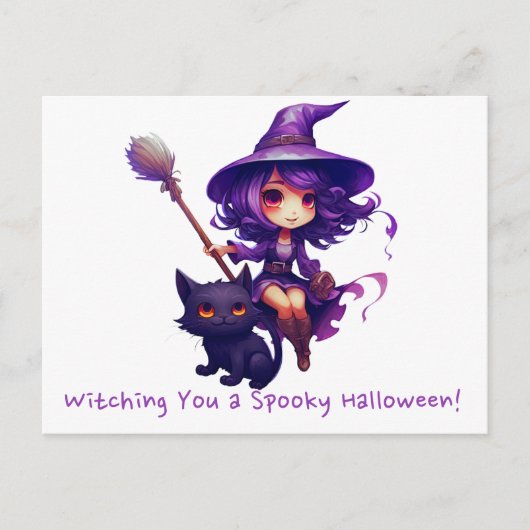 Ein unheimliches Halloween Feiertagspostkarte (Vorderseite)