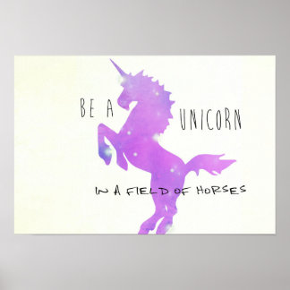 EIN UNICORN 19 x 13 Print SEIN Poster