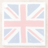 Ein Union Jack Glasuntersetzer  (Rückseite)