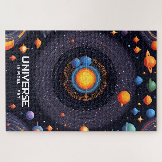 Ein Universum in Pixel Art Puzzle (Horizontal)