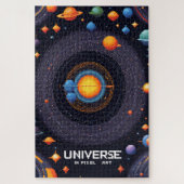 Ein Universum in Pixel Art Puzzle (Vertikal)