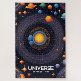 Ein Universum in Pixel Art Puzzle