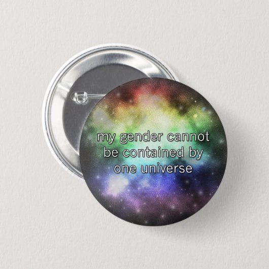 Ein Universum-Knopf Button (Vorne & Hinten)