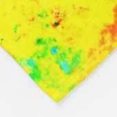 Ein Universum mit hellen Farben. Jetzt kaufen Fleecedecke (Ecke)