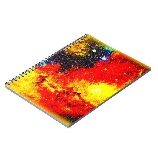 Ein Universum mit hellen Farben. Jetzt kaufen Notizblock (Linke Seite)