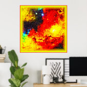 Ein Universum mit hellen Farben. Jetzt kaufen Poster (Heimbüro)