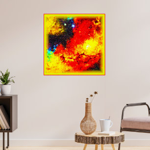 Ein Universum mit hellen Farben. Jetzt kaufen Poster