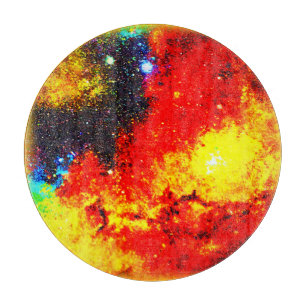Ein Universum mit hellen Farben. Jetzt kaufen Schneidebrett