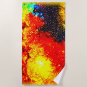 Ein Universum mit hellen Farben. Jetzt kaufen Strandtuch (Vorderseite)
