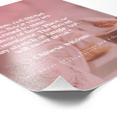 Ein unsichtbarer roter Faden verbindet sich - Chin Fotodruck (Ecke)