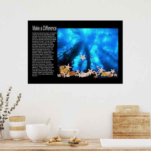 Ein Unterschied Poster (Küche)