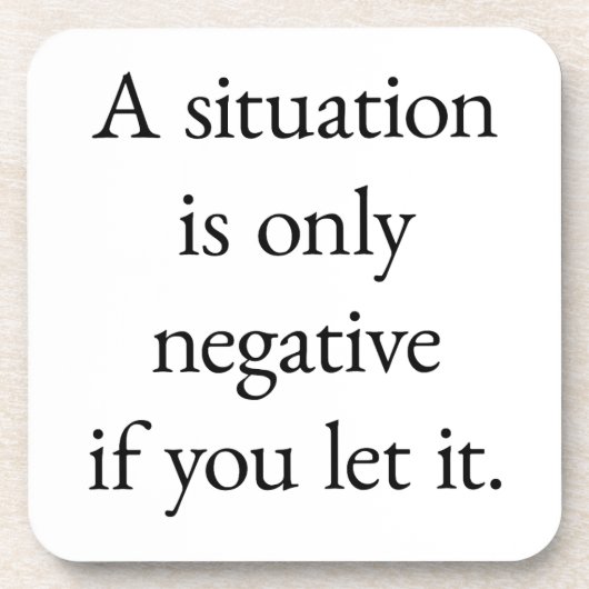 Ein Untersetzer aus festem Kunststoff (Vorderseite)