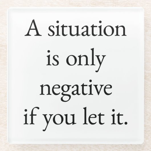 Ein Untersetzer aus Glas (Vorderseite)