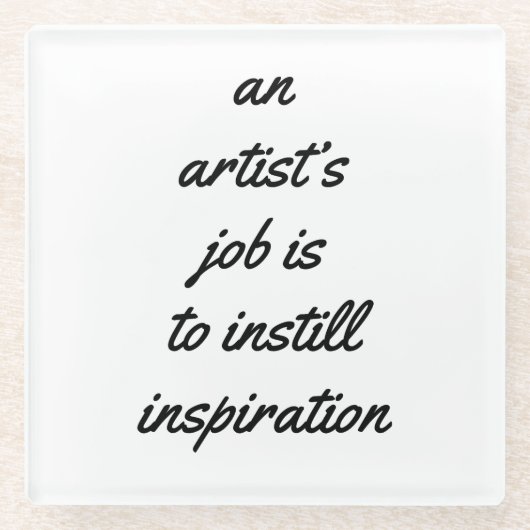 Ein Untersetzer aus Kunstglas (Vorderseite)