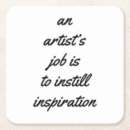 Ein Untersetzer für Künstlerarbeit